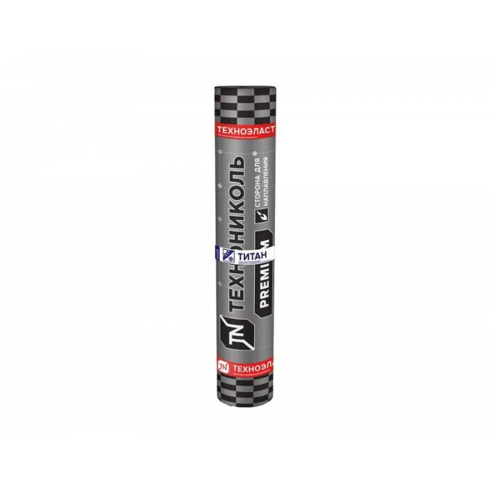 Материал кровельный Технониколь Техноэласт Титан SOLO ЭКМ базальт коричневый микс, 8х1